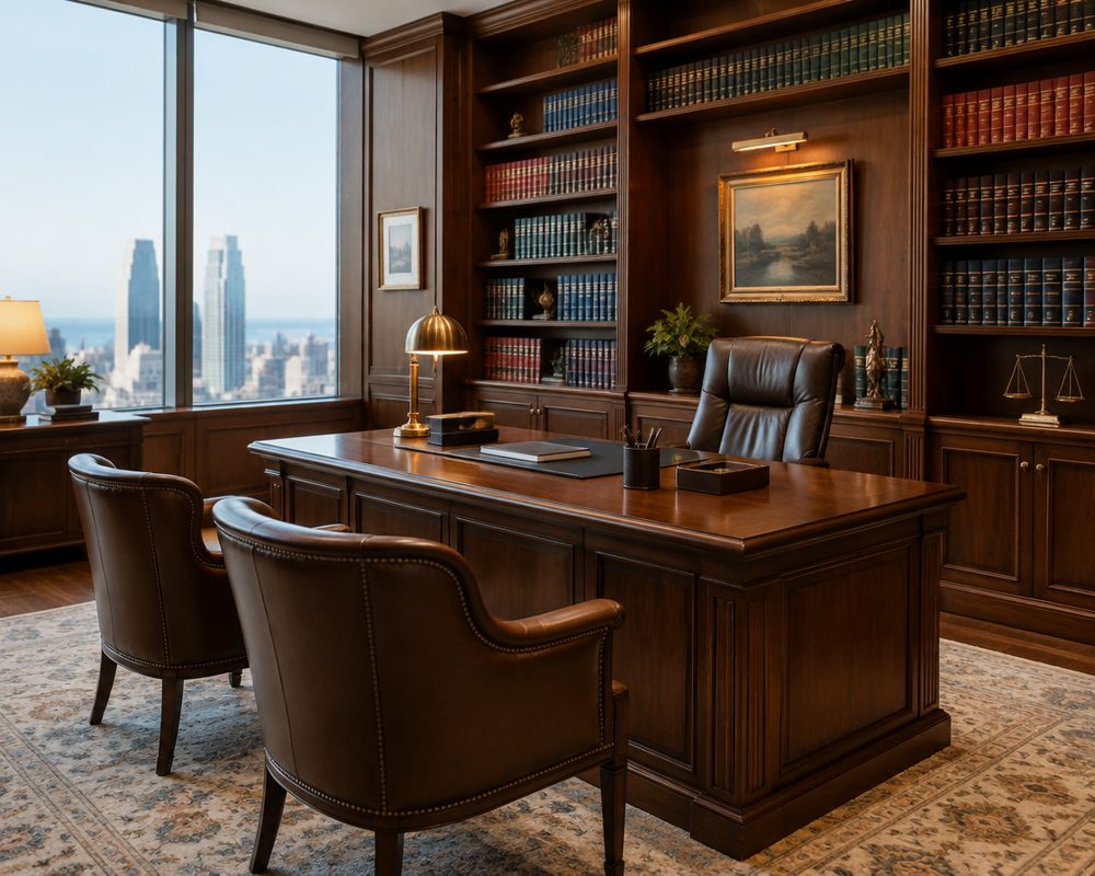Interior of the Whitfield and Cole Law office